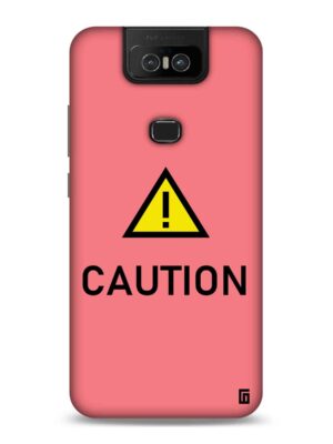 Caution pink Designer Slim Cover for Asus