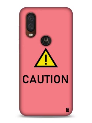 Caution pink Designer Slim Cover for Moto