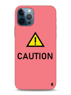 Caution pink Designer Slim Cover for Iphone