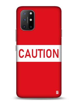 Caution red Designer Slim Cover for One Plus