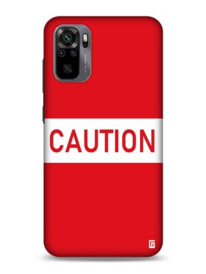 Caution red Designer Slim Cover for Redmi
