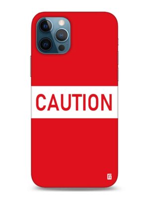Caution red Designer Slim Cover for Iphone