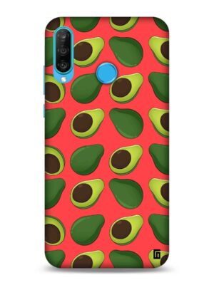 Cerise Avocado pattern Designer Slim Cover for Huawei