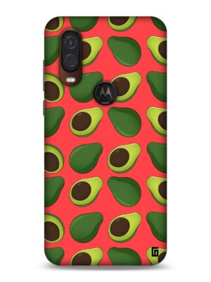Cerise Avocado pattern Designer Slim Cover for Moto