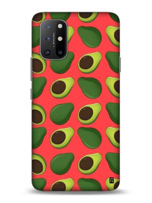 Cerise Avocado pattern Designer Slim Cover for One Plus