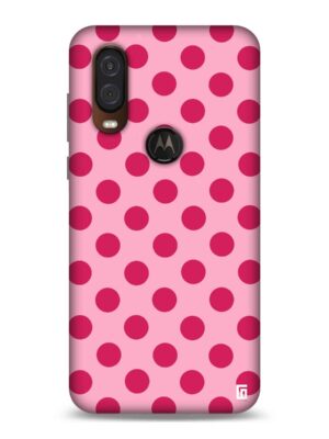 Cherry pink atoms Designer Slim Cover for Moto