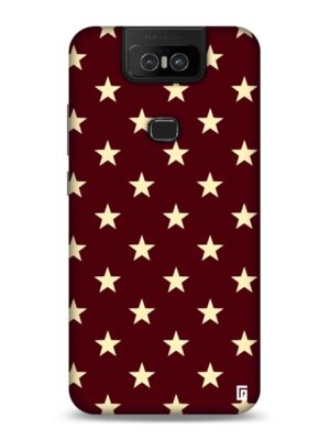 Chocolate brown with stars Designer Slim Cover for Asus