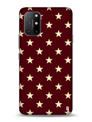 Chocolate brown with stars Designer Slim Cover for One Plus