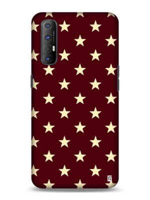 Chocolate brown with stars Designer Slim Cover for Oppo