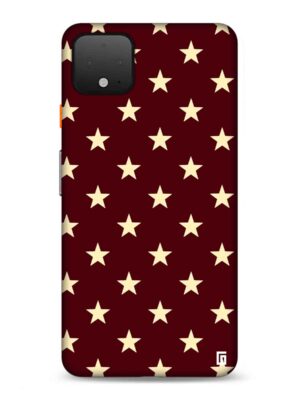 Chocolate brown with stars Designer Slim Cover for Google
