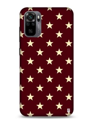 Chocolate brown with stars Designer Slim Cover for Redmi