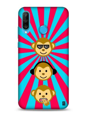 Classy 3 monkey Designer Slim Cover for Huawei