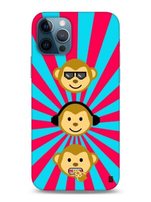 Classy 3 monkey Designer Slim Cover for Iphone