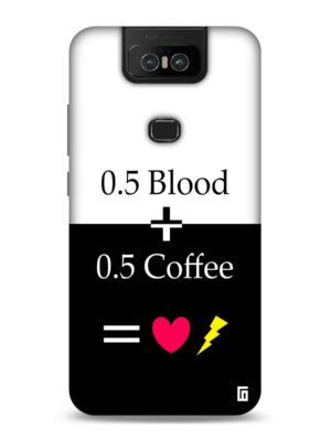Coffee+Blood=Life Designer Slim Cover for Asus