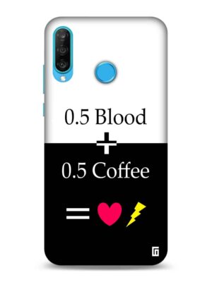 Coffee+Blood=Life Designer Slim Cover for Huawei