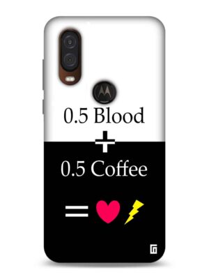 Coffee+Blood=Life Designer Slim Cover for Moto