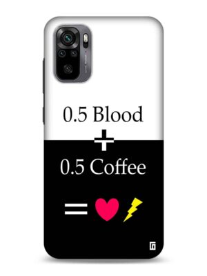 Coffee+Blood=Life Designer Slim Cover for Redmi