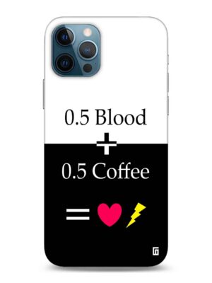 Coffee+Blood=Life Designer Slim Cover for Iphone
