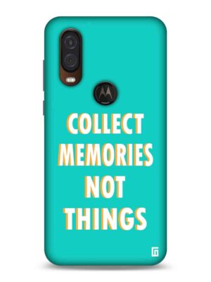 Collect memories not things Designer Slim Cover for Moto