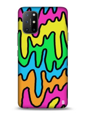 Colourful waves Designer Slim Cover for One Plus