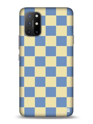 Cream checkered Designer Slim Cover for One Plus