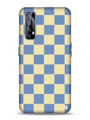 Cream checkered Designer Slim Cover for Realme