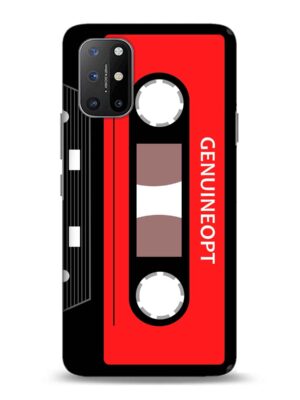 Crimson red cassette design Designer Slim Cover for One Plus