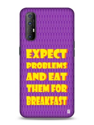 Eat problems Designer Slim Cover for Oppo